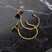 Snake Hoop Earrings