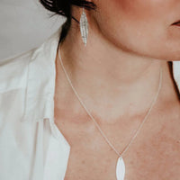 Silver Palm Earrings