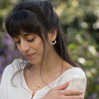 Large Baroque Pearl Cluster Earrings