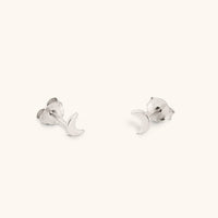 Silver Moon Studs