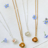 Peony Bud Necklace