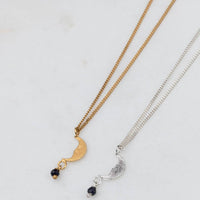 Moon Pendant With Bead