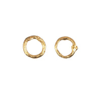Mini Circle Twig Stud Earrings