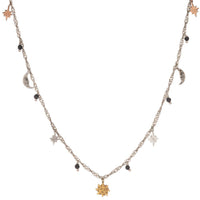 Sun Moon And Stars Charm Necklace