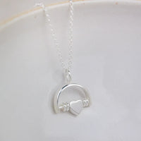 Sterling Silver Beaded Spinner Pendant - Heart Bead