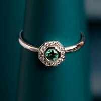 Blue Diamond Deco Ring