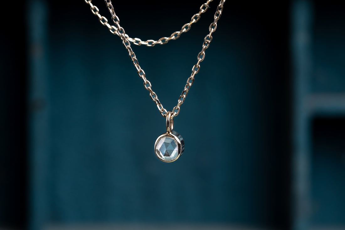 Rose Cut Diamond Pendant