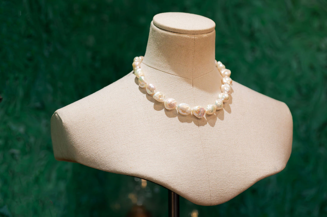 Baroque Pearl Statement Necklace