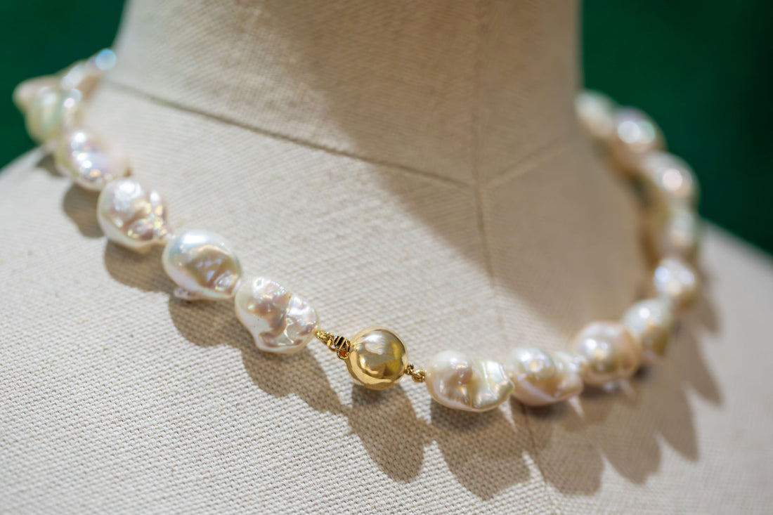 Baroque Pearl Statement Necklace