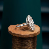 Platinum Navette Ring
