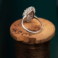 Platinum Navette Ring
