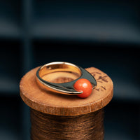 Retro Coral Ring
