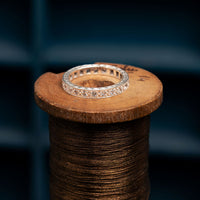 9ct White Gold spinel eternity ring