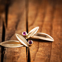 Olive Leaf Alauna Earrings