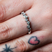 Tumbled Shapes Eternity Ring
