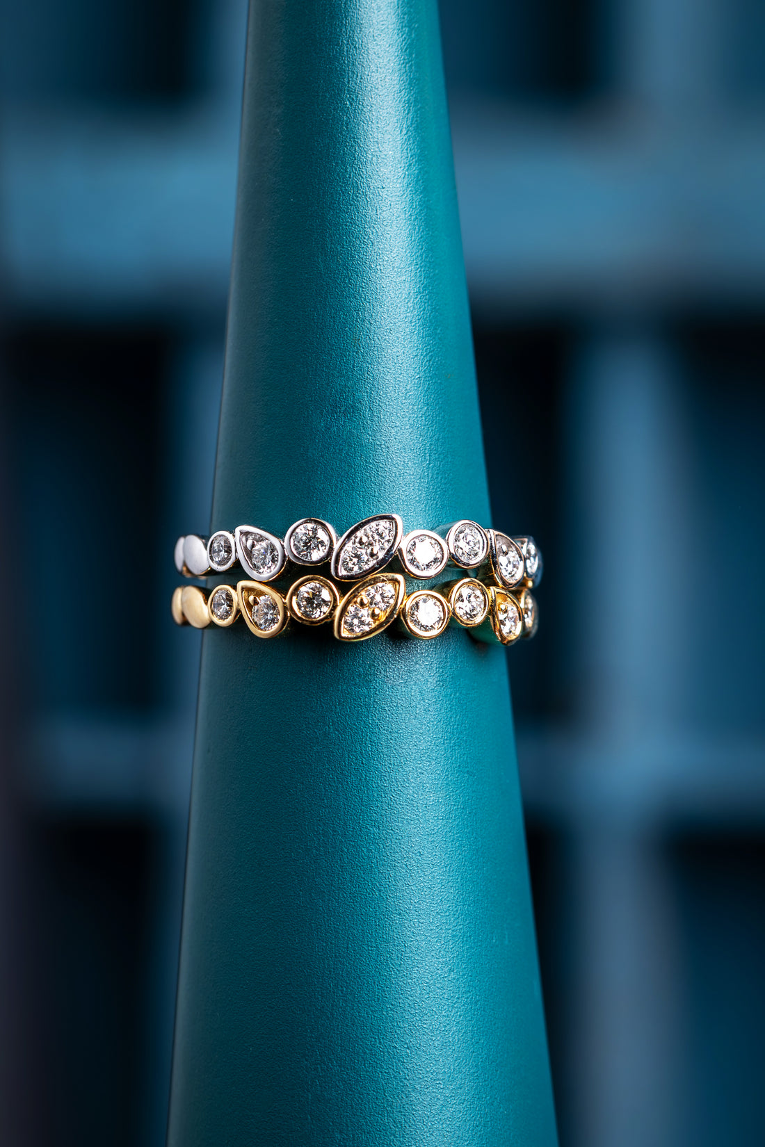 Tumbled Shapes Eternity Ring
