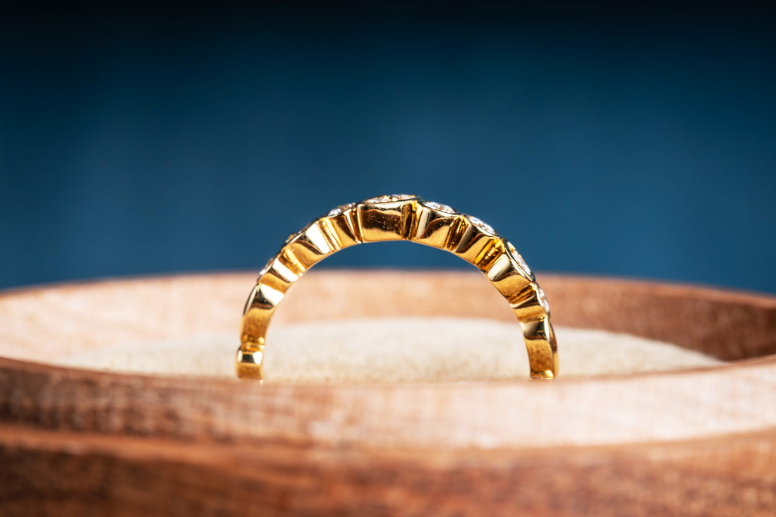 Tumbled Shapes Eternity Ring