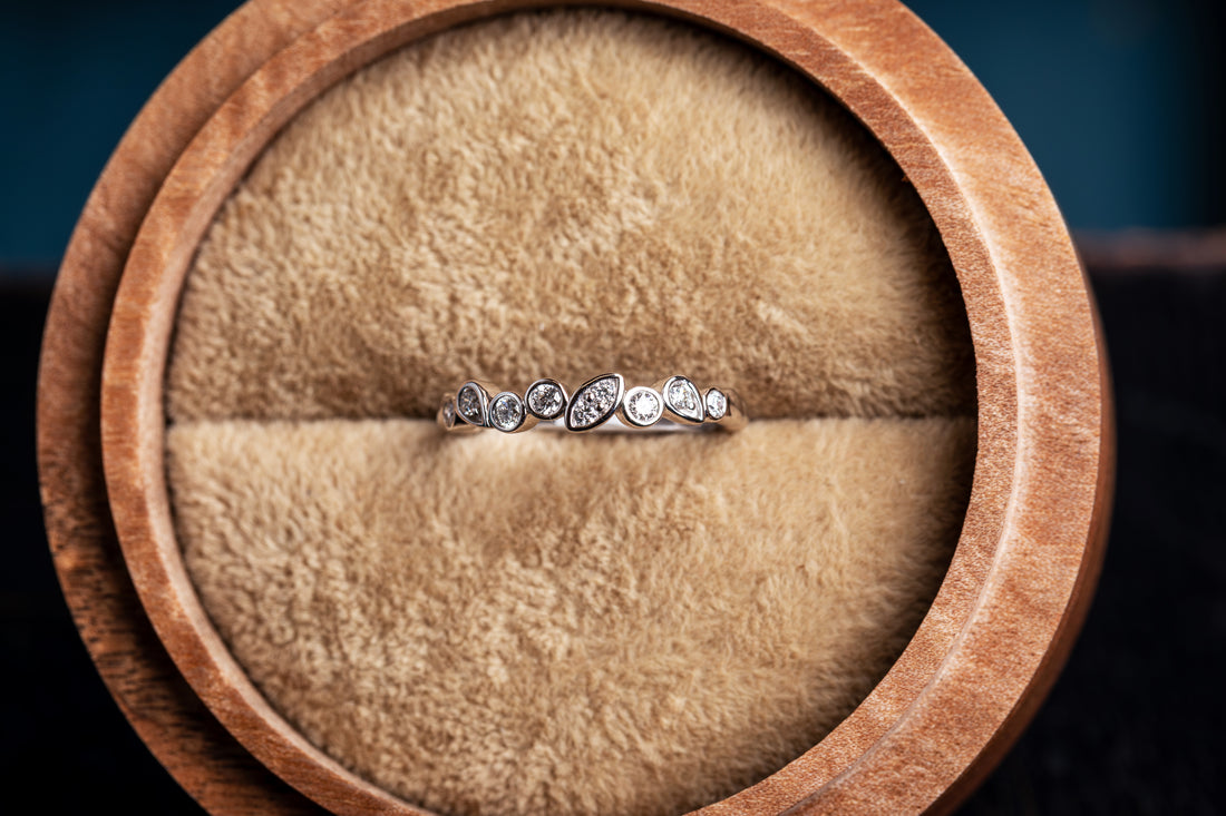 Tumbled Shapes Eternity Ring