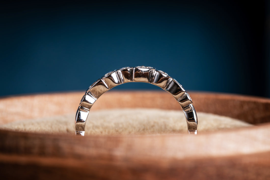 Tumbled Shapes Eternity Ring