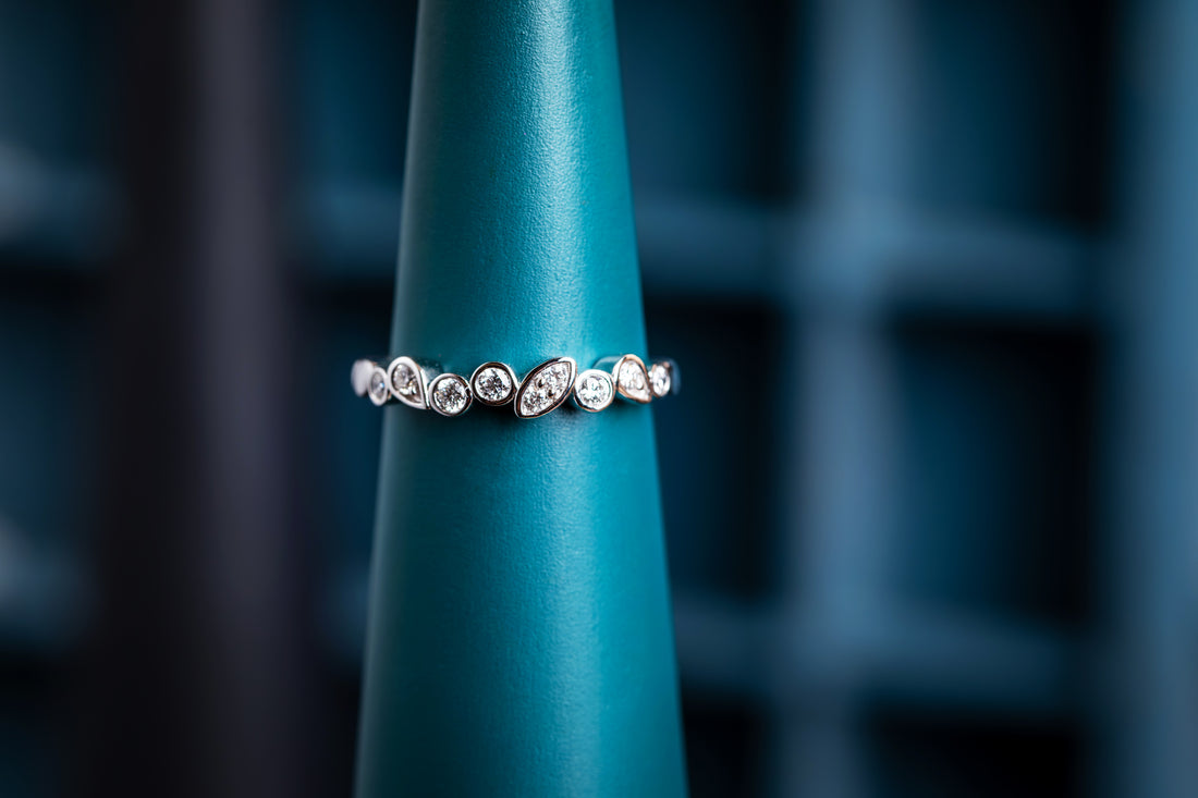 Tumbled Shapes Eternity Ring