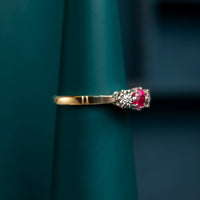 Vintage Ruby and Diamond Ring