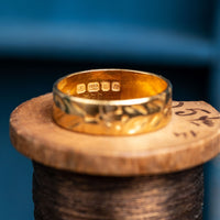 Engraved 22ct Band