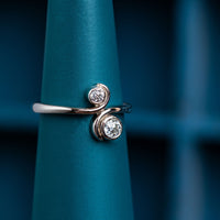 Reclaimed Diamond Twist Ring