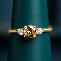 Temple III cinnamon diamond ring
