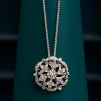 18ct White Gold Brooch Conversion Pendant