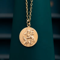 9ct Yellow Gold St Christopher Pendant