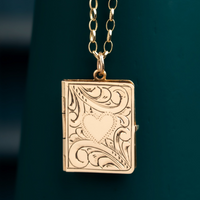 9ct Yellow Gold Book Locket