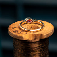 9ct Tourmaline and Diamond Ring