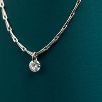 0.10ct Drilled Diamond Pendant