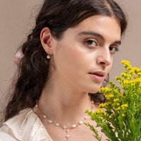 Petale no 4- 9ct Citrine Drop Earrings
