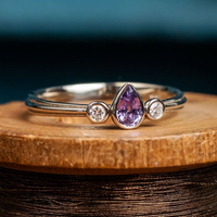 Alauna III Purple Sapphire Ring