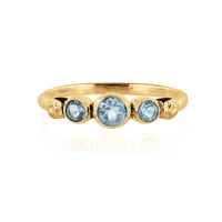 Lakshmi Ring - Blue Topaz in Gold