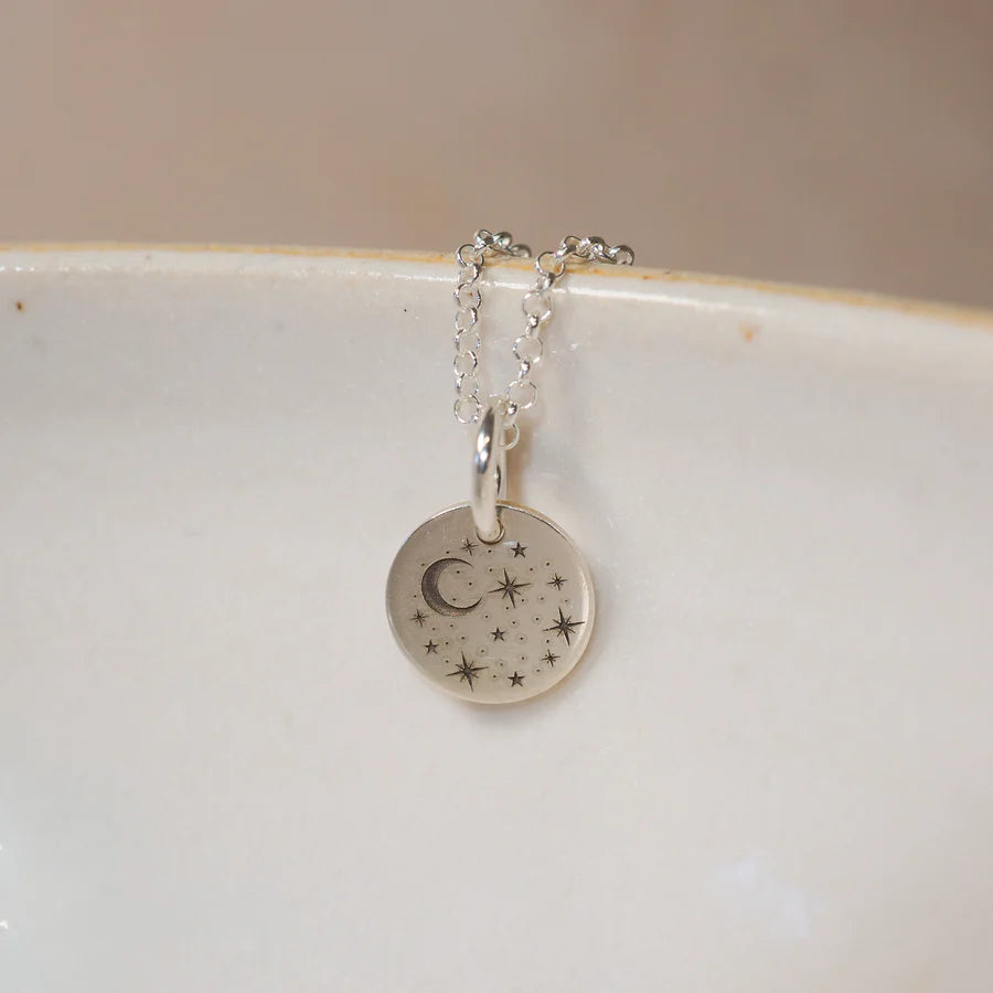 Sterling Silver Starry Night Dinky Pendant