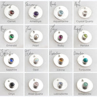 Star and Moon Gemstone Necklace