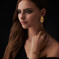 Metropolis Skinny Chainmaille Bracelet Gold Vermeil