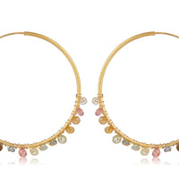 Adore Tourmaline Hoop Earrings