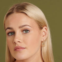 Aisha Rose Quartz & Tourmaline Earrings