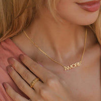 Amore Necklace Gold Vermeil