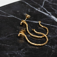 Snake Hoop Earrings