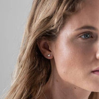 Heart Studs - Mama