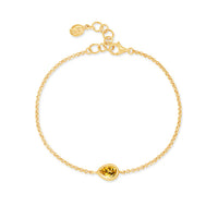 Gold vermeil Citrine Pear Chain Bracelet