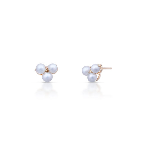 9ct Dainty Pearl Stud Earrings