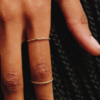 Dala Diamond Engraved Skinny Band