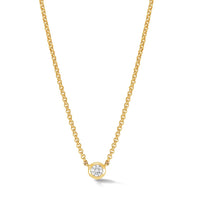 Gold Vermeil White Sapphire Dewdrop Necklace