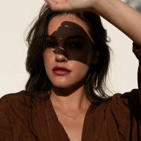 Gold Vermeil White Sapphire Dewdrop Necklace