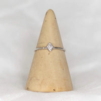 Silver Mini Diamond Shape Ring